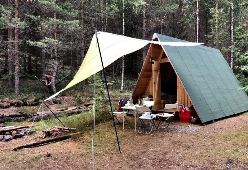 One of our cosy A-frame cabins