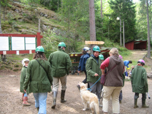auf dem Weg ins Erlebnisbergwerk