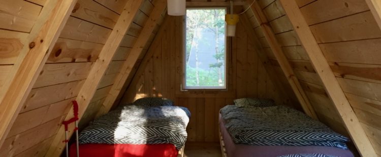 Inside our cosy finnhuts